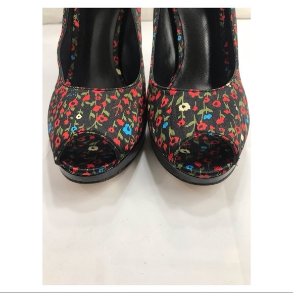 ALDO Open Toe Caged Flower Print Heels Women’s Size :39 - Picture 3 of 8